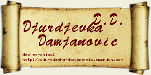 Đurđevka Damjanović vizit kartica